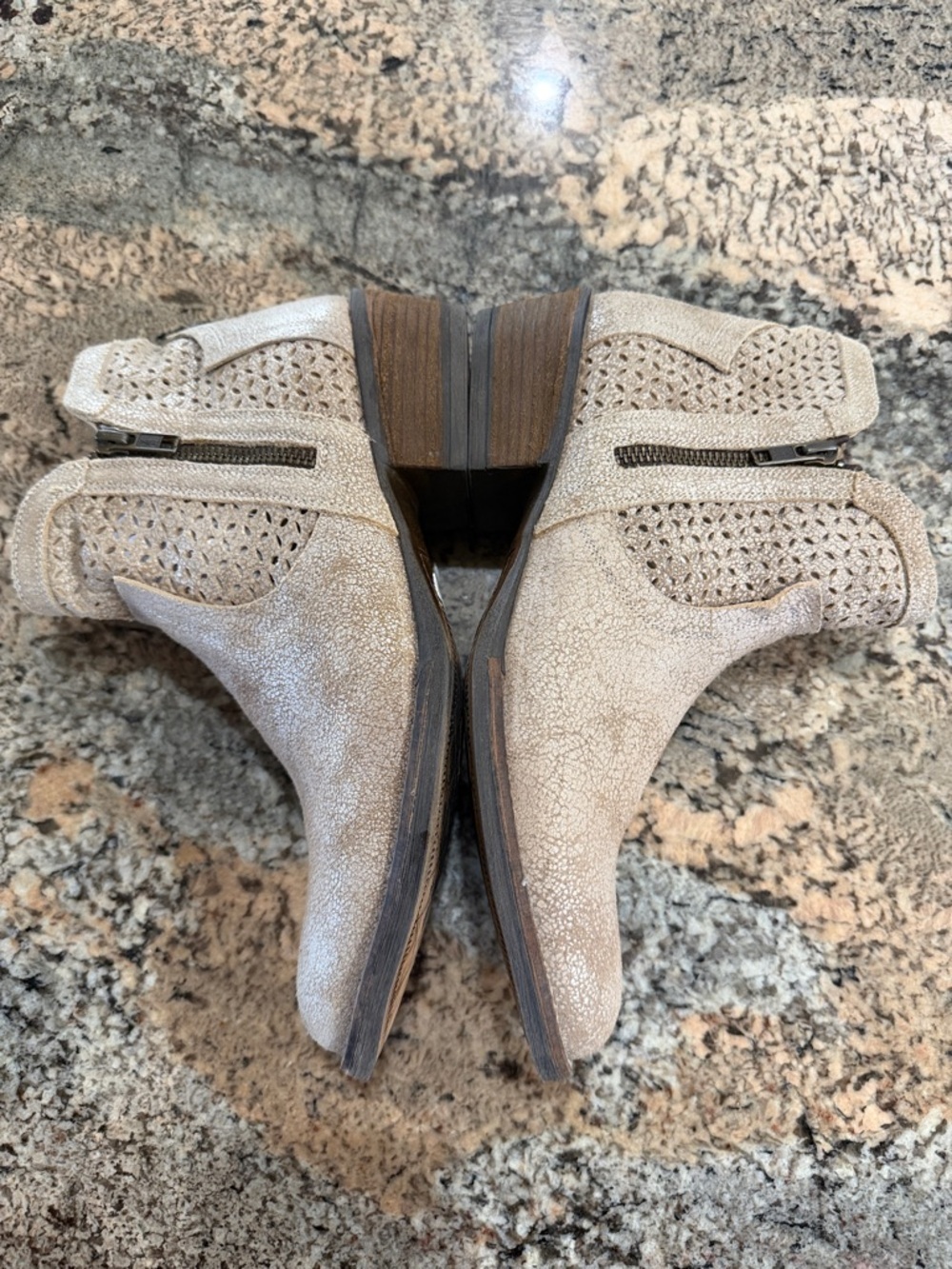 Corkys Brown Perforated Ankle Boots - Picture 4 of 8